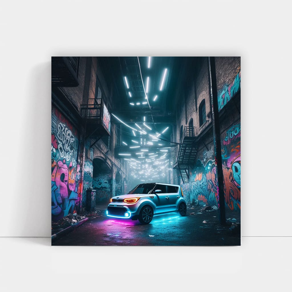 Kia Soul Neon Wall Art