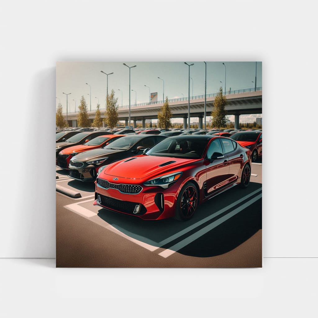 Kia Stinger in Parking - Sleek and Powerful