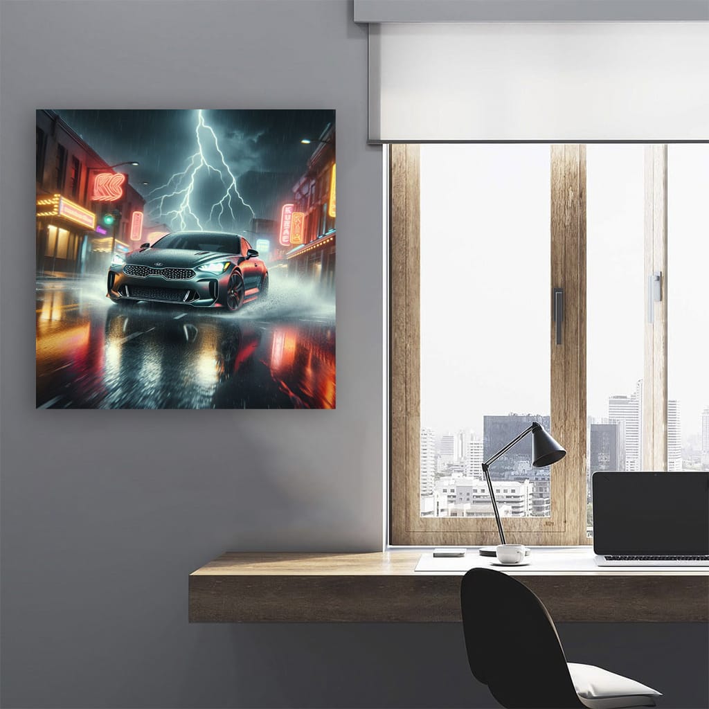 Kia Stinger Thunderstorm Wall Art