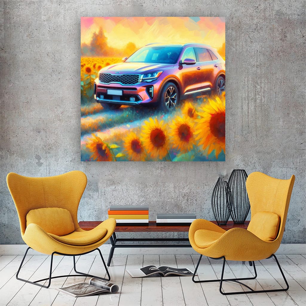 Kia Telluride Impressionism Wall Art