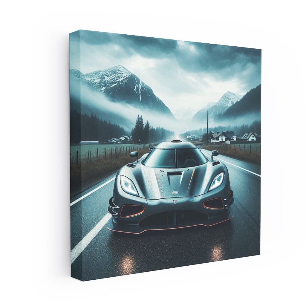 Koenigsegg Jesko Overcast Weath Wall Art