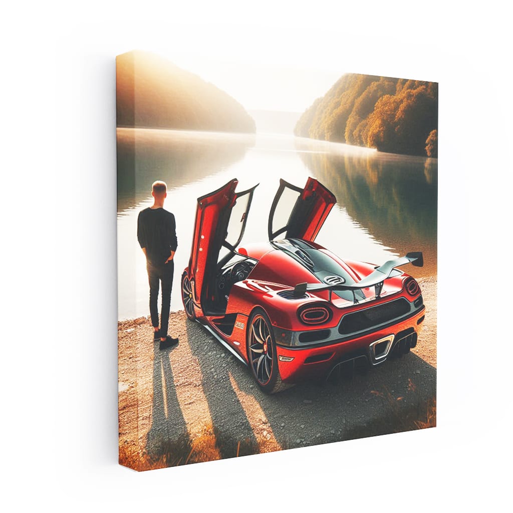 Koenigsegg Jesko River Wall Art