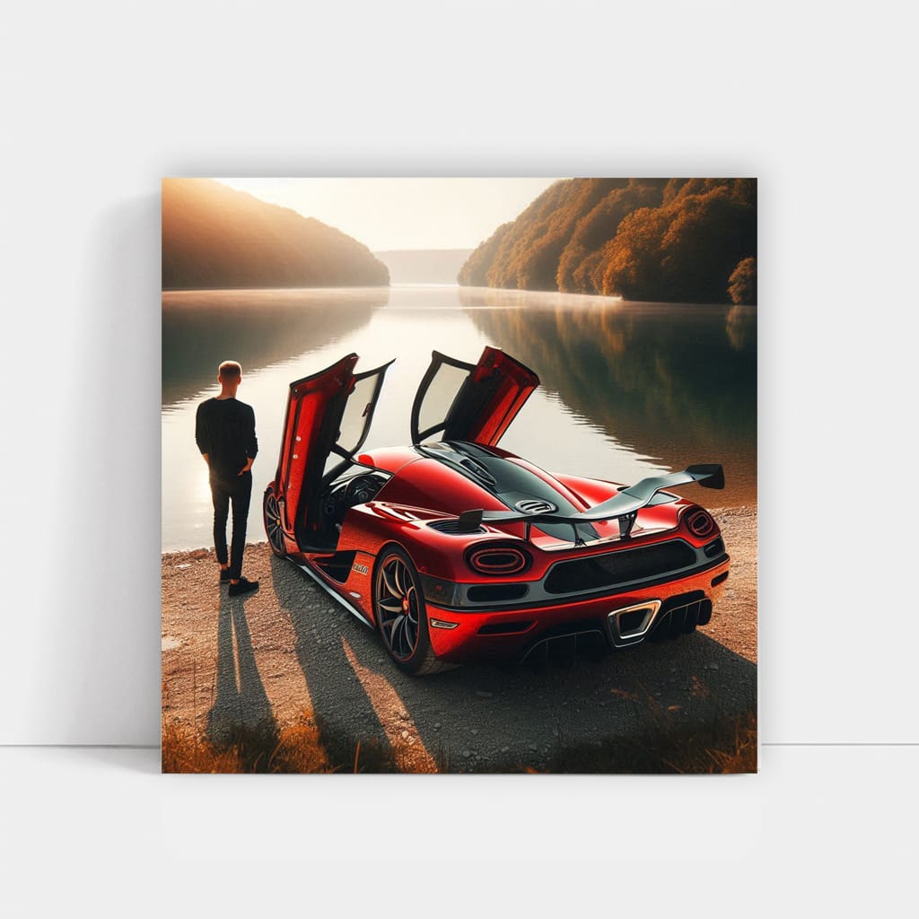 Koenigsegg Jesko River Wall Art