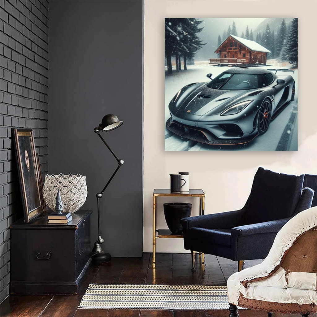 Koenigsegg Regera Winte Wall Art