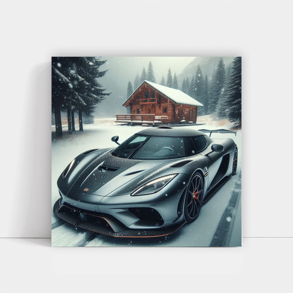 Koenigsegg Regera Winte Wall Art