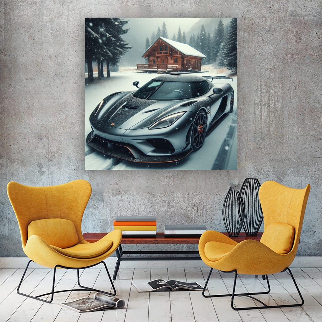 Koenigsegg Regera Winte Wall Art