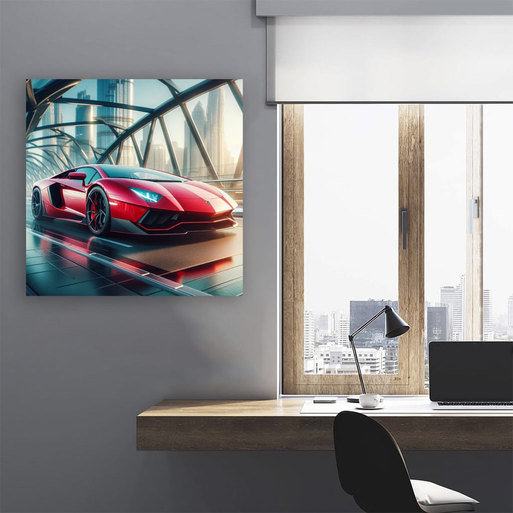 Lamborghini Aventador on Bridge - Unleash Beast