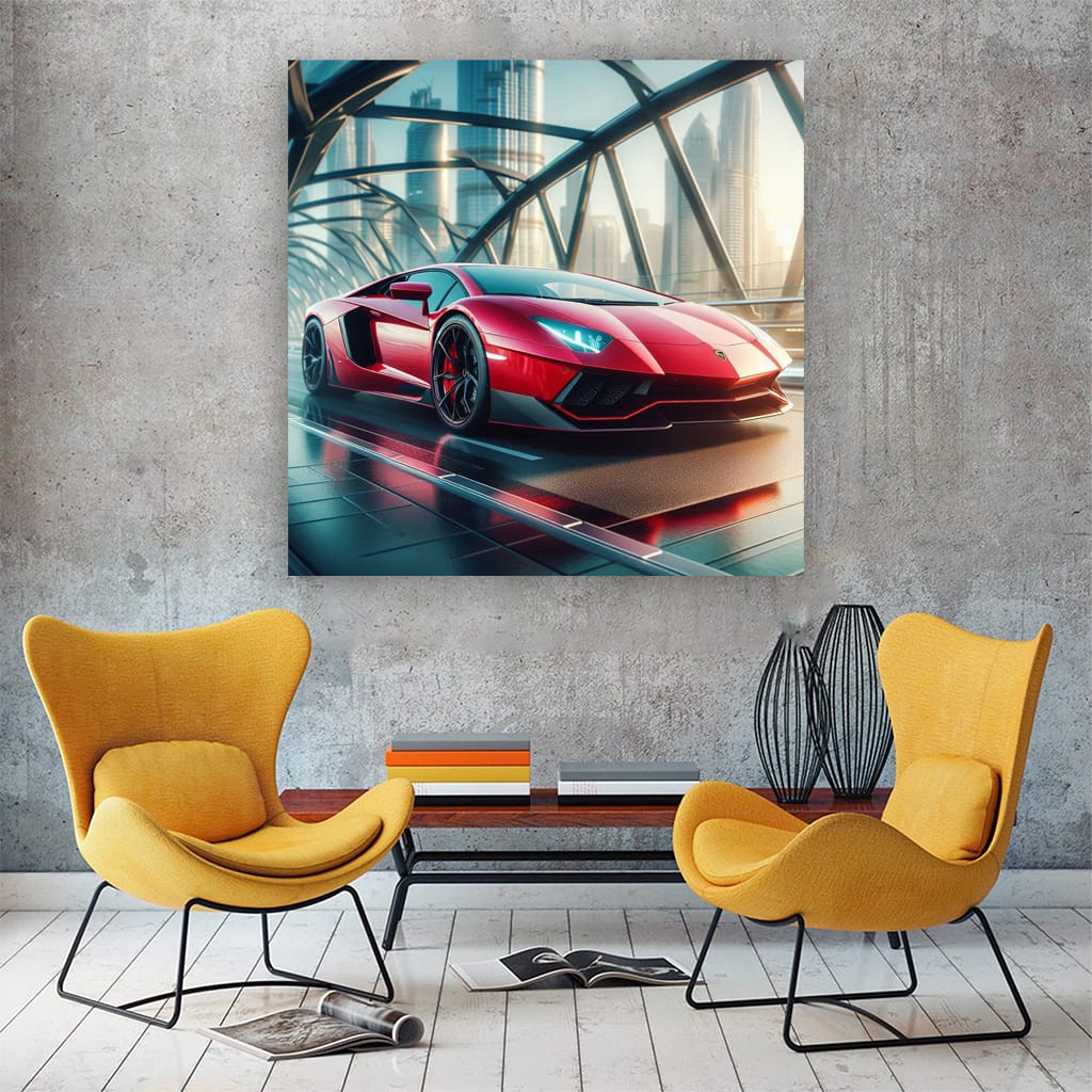 Lamborghini Aventador on Bridge - Unleash Beast