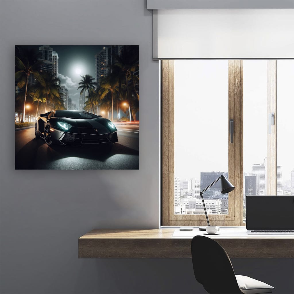 Lamborghini Aventador Under Moonlight - Unleash Beast