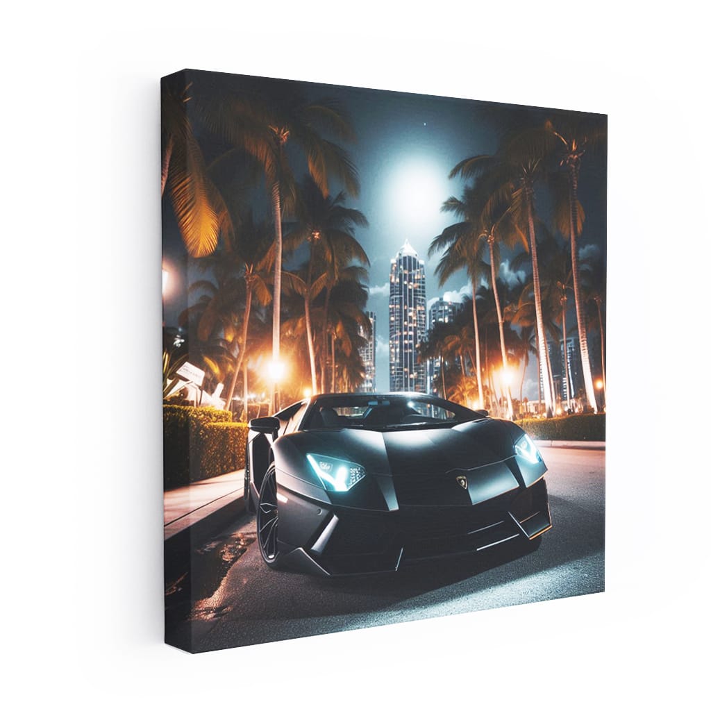 Lamborghini Aventador Night Wall Art