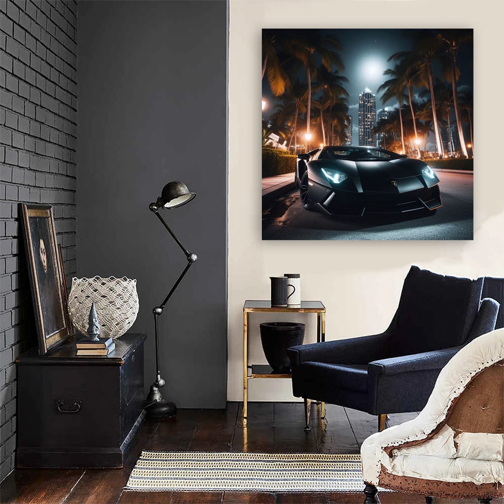 Lamborghini Aventador Night Wall Art