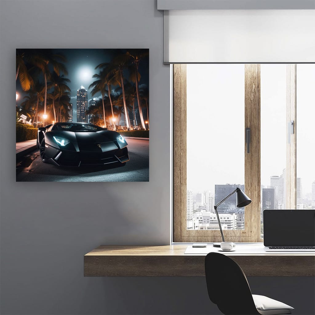 Lamborghini Aventador Night Wall Art