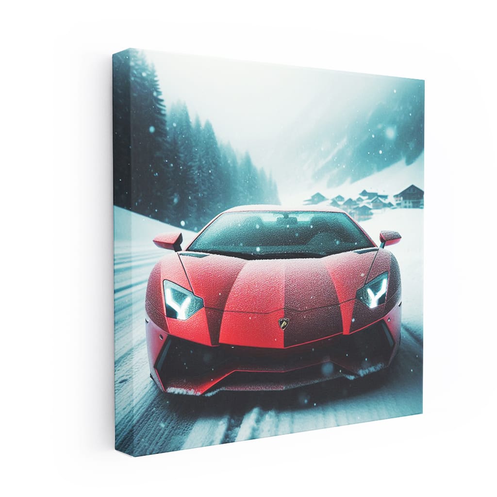 Lamborghini Aventador Wint Wall Art