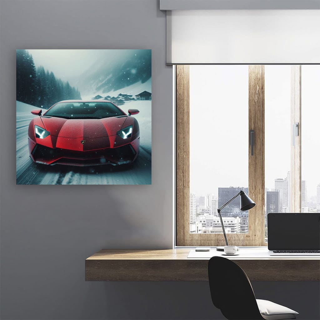 Lamborghini Aventador Wint Wall Art