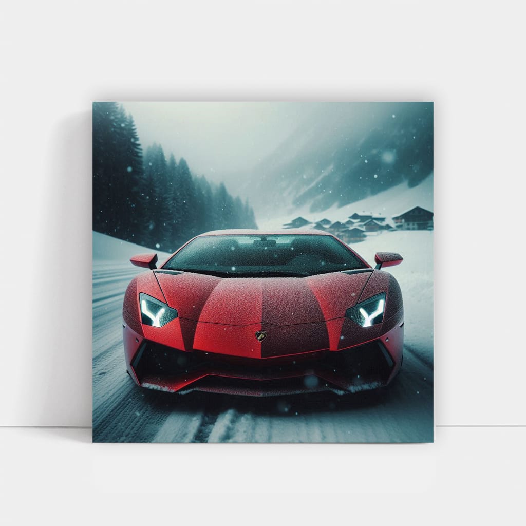 Lamborghini Aventador Wint Wall Art