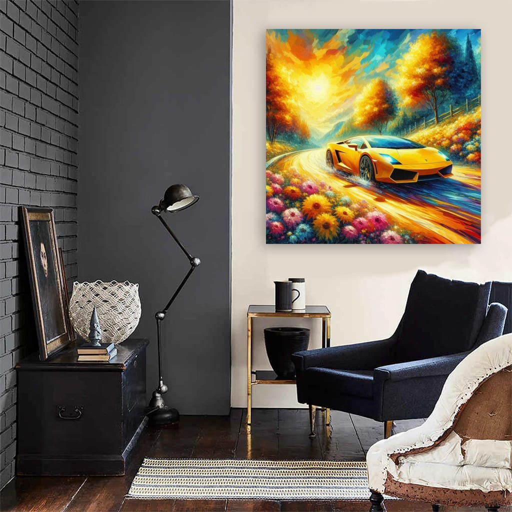 Lamborghini Gallardo Impressionism Wall Art