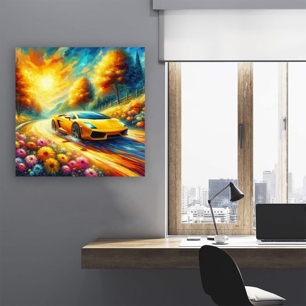 Lamborghini Gallardo Impressionism Wall Art