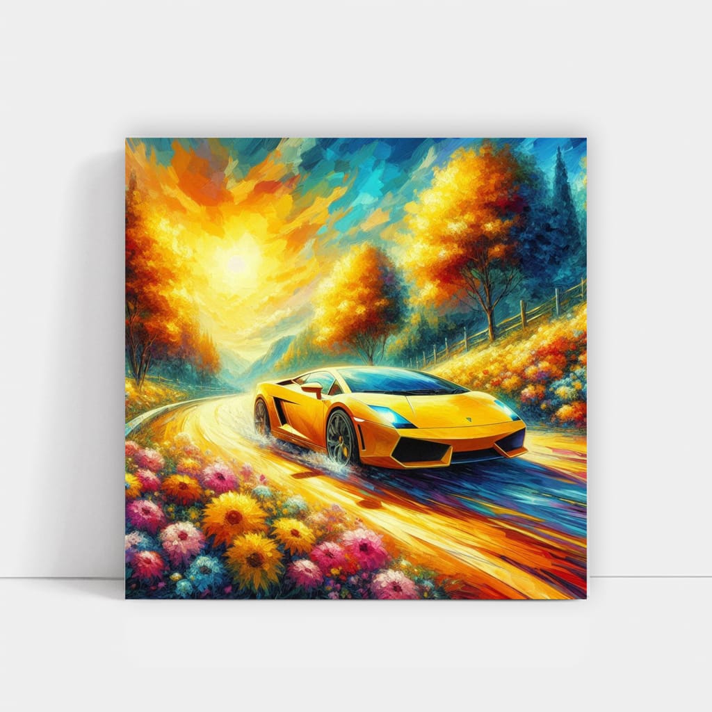 Lamborghini Gallardo Impressionism Wall Art