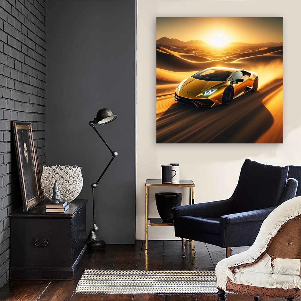 Lamborghini Huracan Evo Desert Wall Art