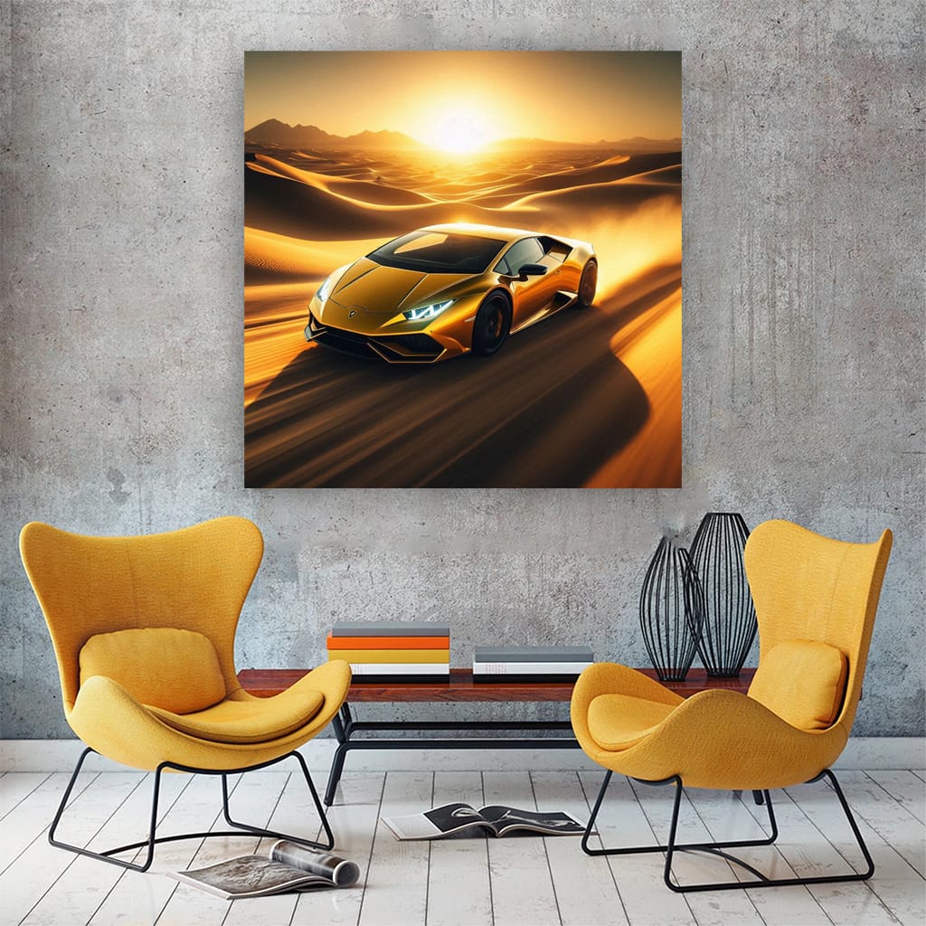 Lamborghini Huracan Evo Desert Wall Art