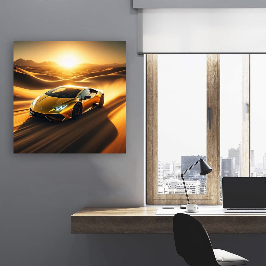 Lamborghini Huracan Evo Desert Wall Art