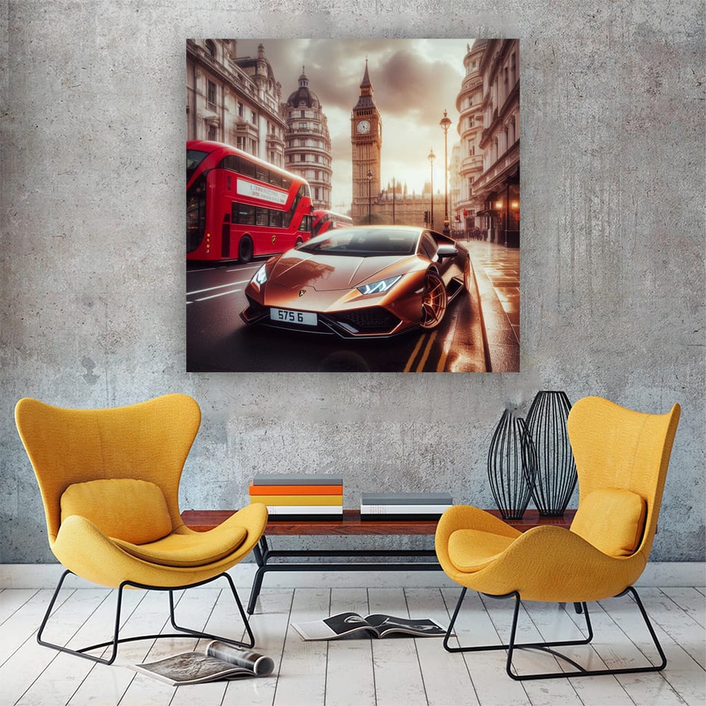 Lamborghini Huracan Evo Lond Wall Art