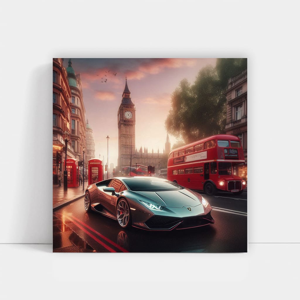 Lamborghini Huracan Evo London Wall Art