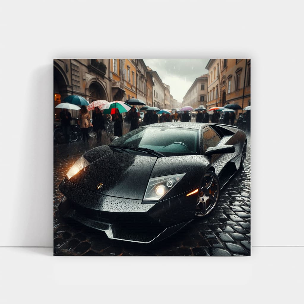 Lamborghini Murcielago Overcast Weath Wall Art