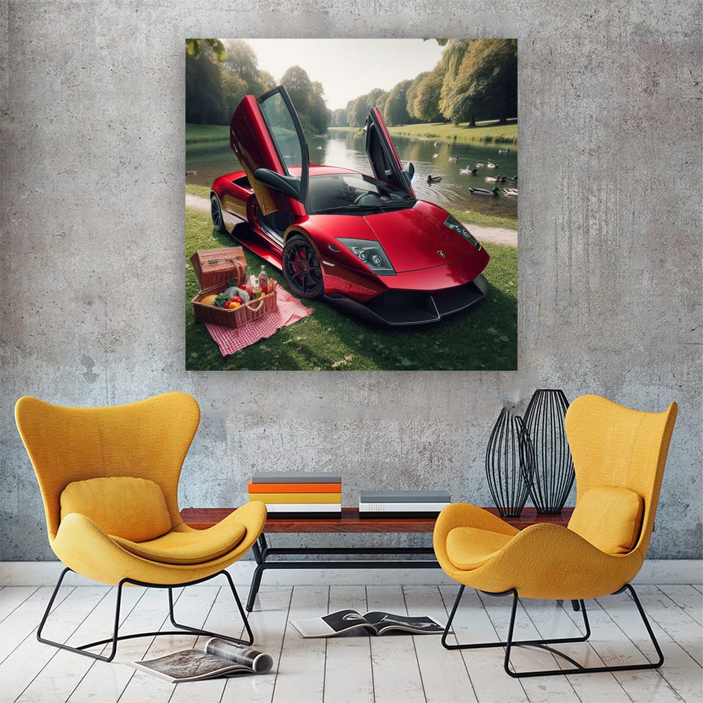 Lamborghini Murcielago Riv Wall Art