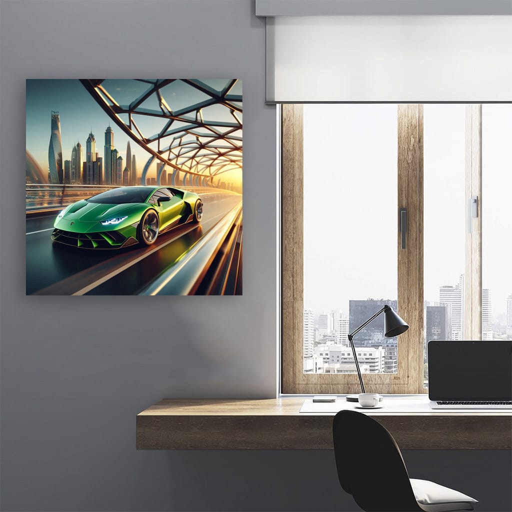Stunning Lamborghini Sian on Bridge - Power and Elegance