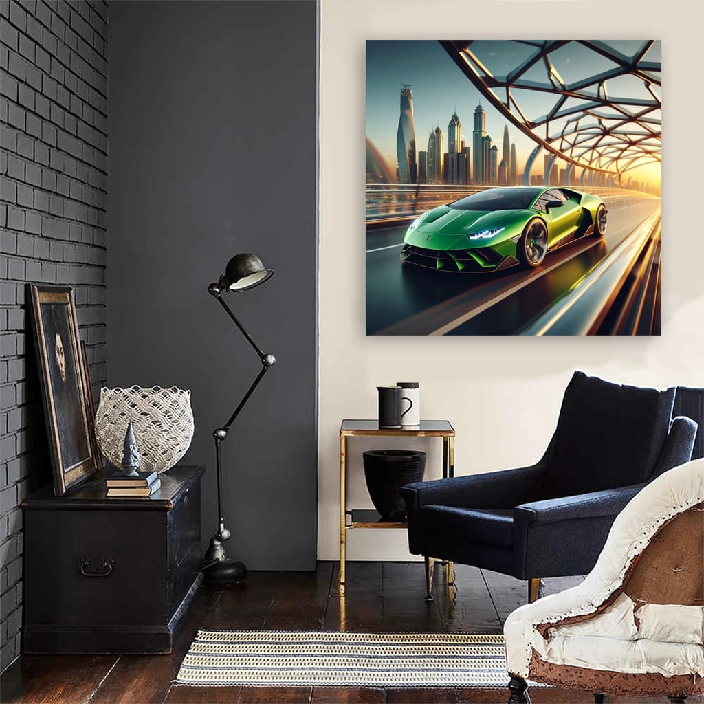 Stunning Lamborghini Sian on Bridge - Power and Elegance