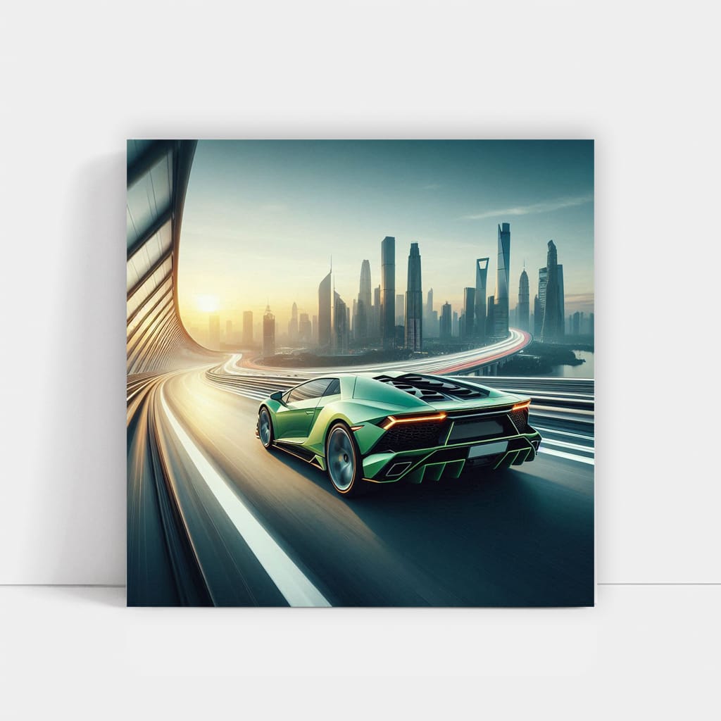 Lamborghini Sian Bridge Wall Art