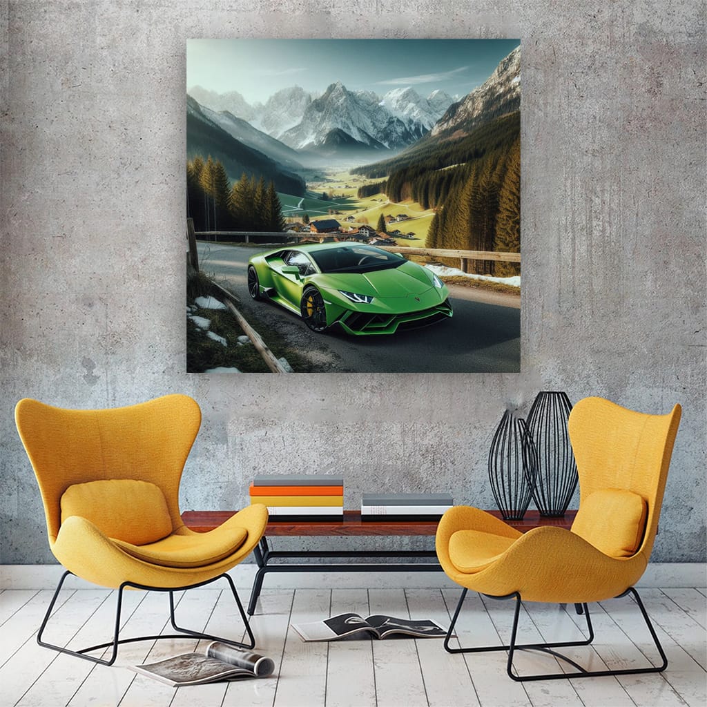 Lamborghini Sian in Mountains - Futuristic Italian Power