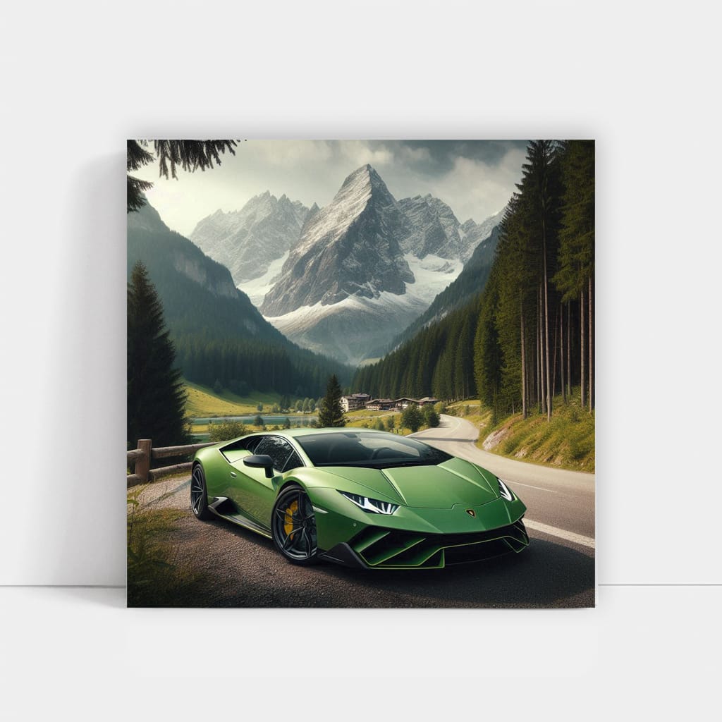 Lamborghini Sian Mountain Wall Art