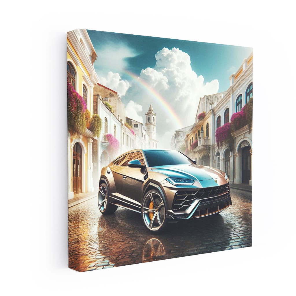 Lamborghini Urus Cloudy Weath Wall Art