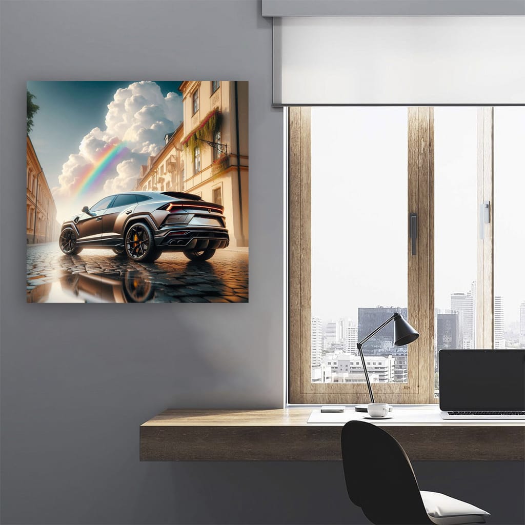 Lamborghini Urus Cloudy Weather Wall Art