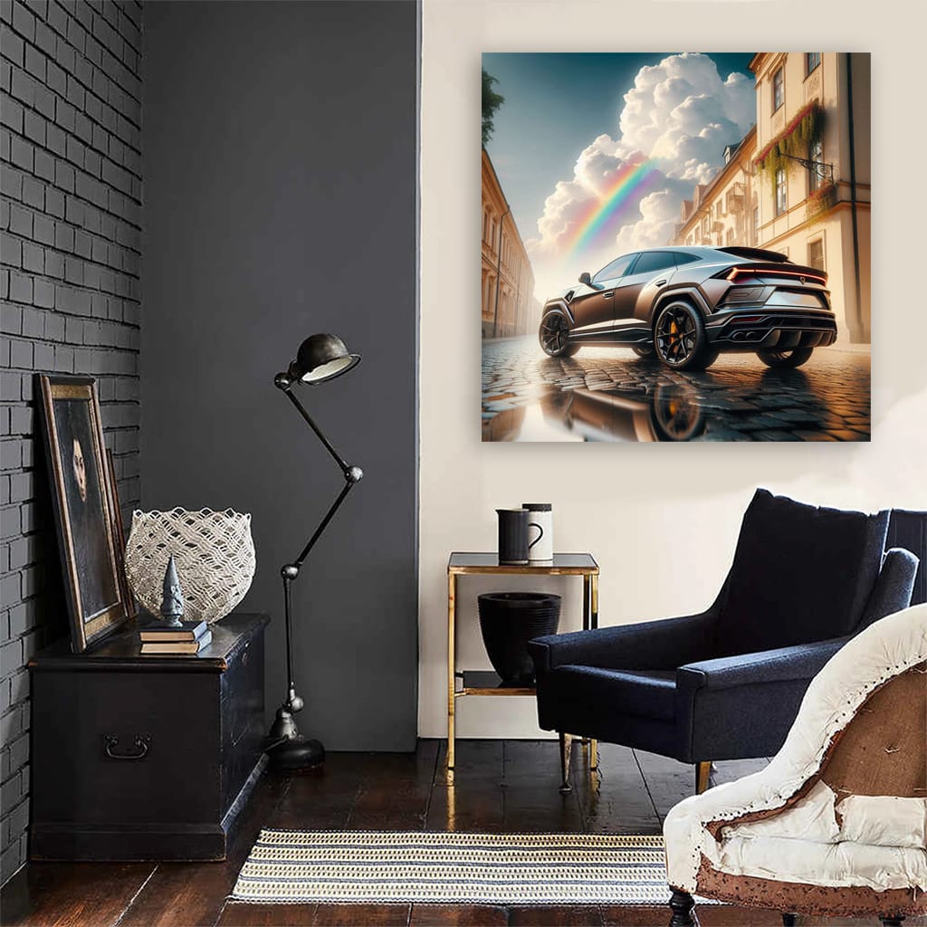 Lamborghini Urus Cloudy Weather Wall Art