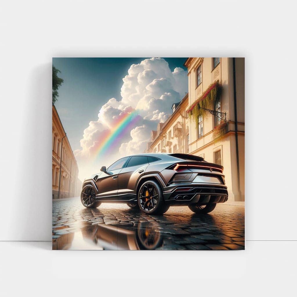 Lamborghini Urus Cloudy Weather Wall Art