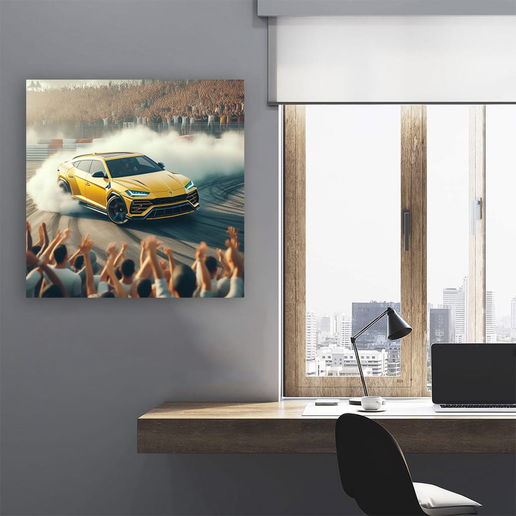 Lamborghini Urus Drift Wall Art