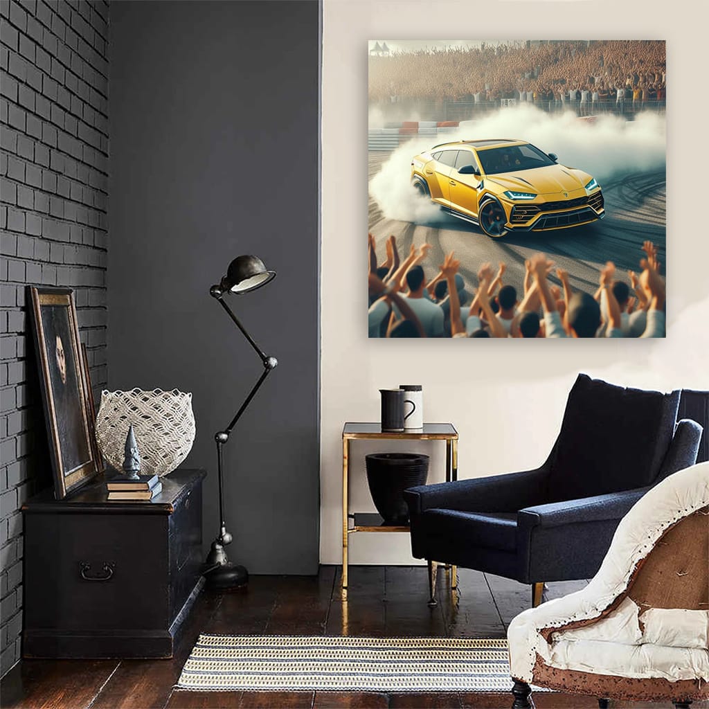 Lamborghini Urus Drift Wall Art