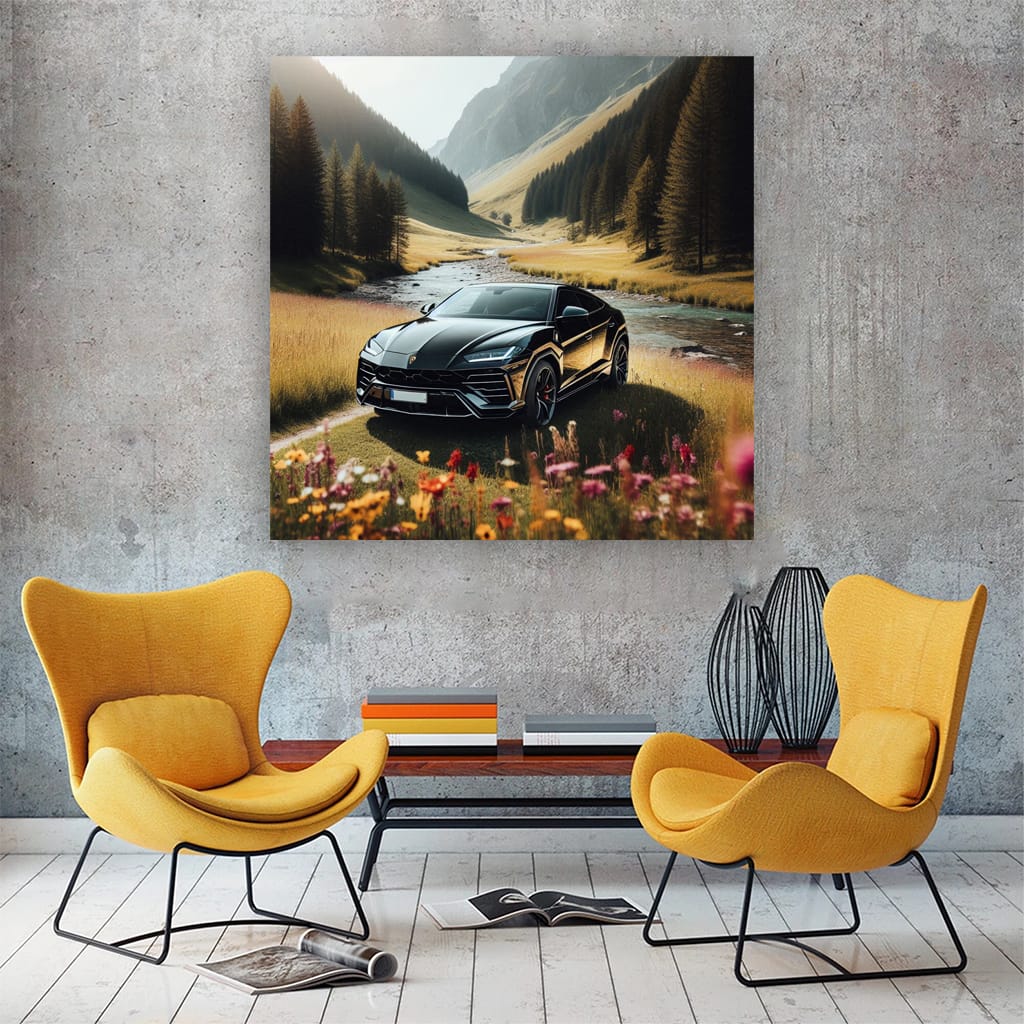 Lamborghini Urus Valley Wall Art