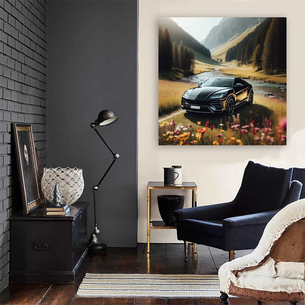 Lamborghini Urus Valley Wall Art