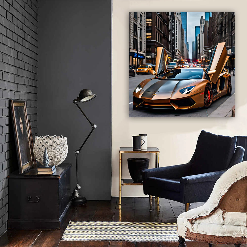 Brown Lamborghini Aventador in Chicago - Elegance Meets Power