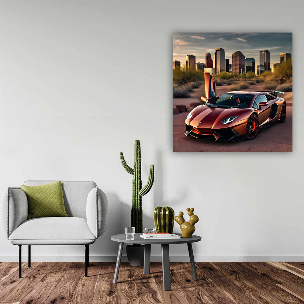 Burgundy Lamborghini Aventador in Phoenix - Ultimate Luxury