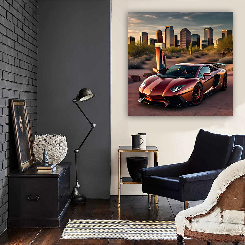 Burgundy Lamborghini Aventador in Phoenix - Ultimate Luxury