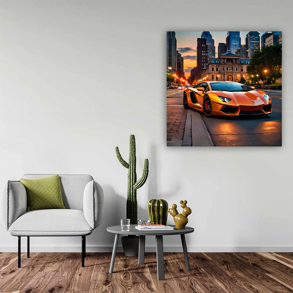 Orange Lamborghini Aventador in Philly: Power and Elegance