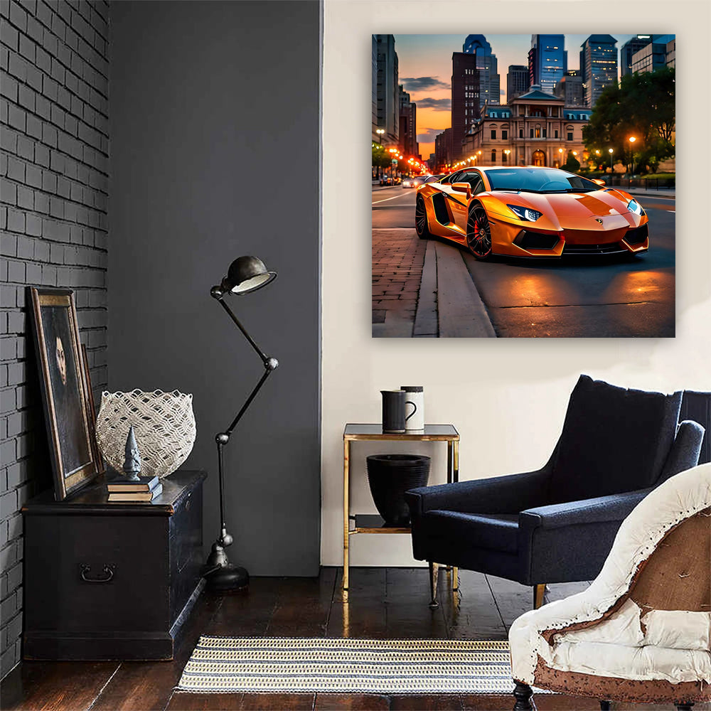 Orange Lamborghini Aventador in Philly: Power and Elegance