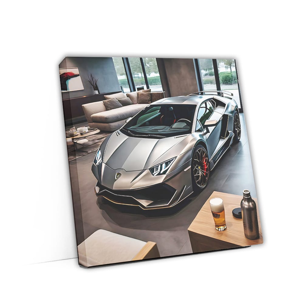 Silver Lamborghini Huracan Evo with Beer - Pure Thrill