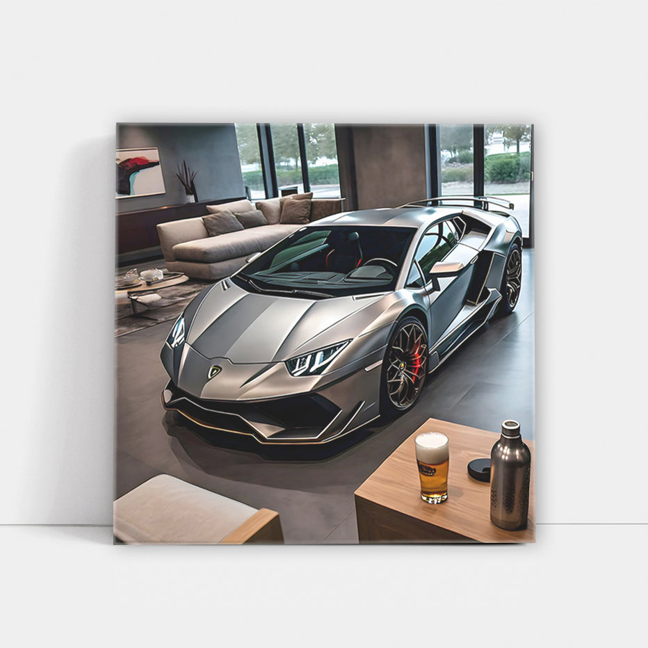 Silver Lamborghini Huracan Evo with Beer - Pure Thrill