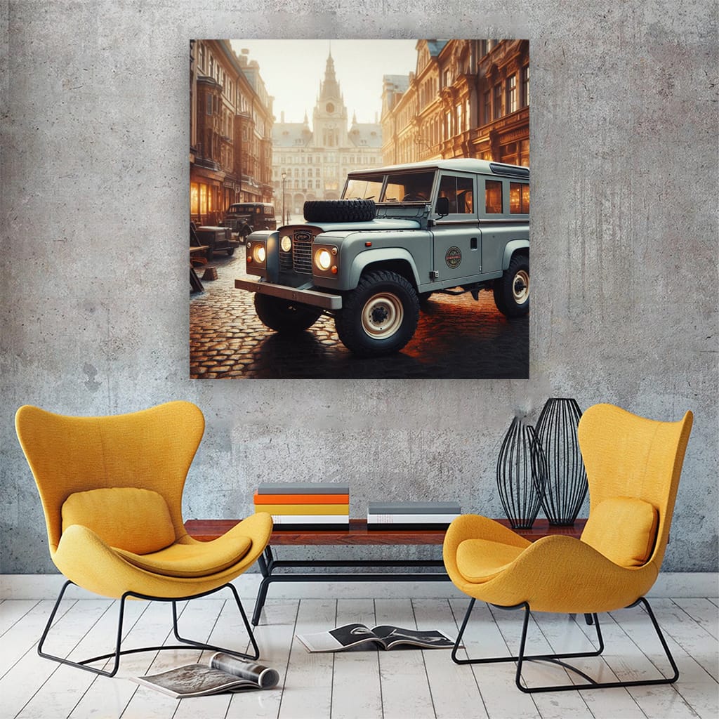 Vintage Land Rover Defender - Classic Style Adventure SUV